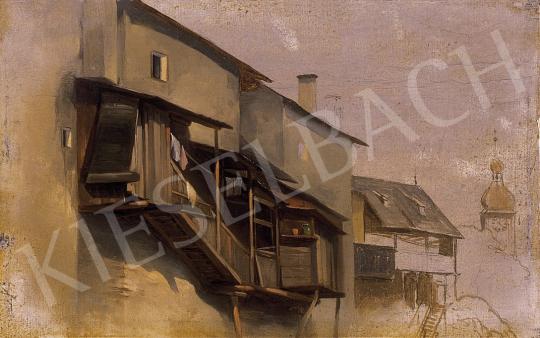 Ismeretlen festő, 19. század - Utcarészlet | 10. Auction aukció / 158 tétel