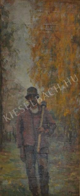  Kunffy, Lajos - Woodcutter with Axe on His Shoulder 