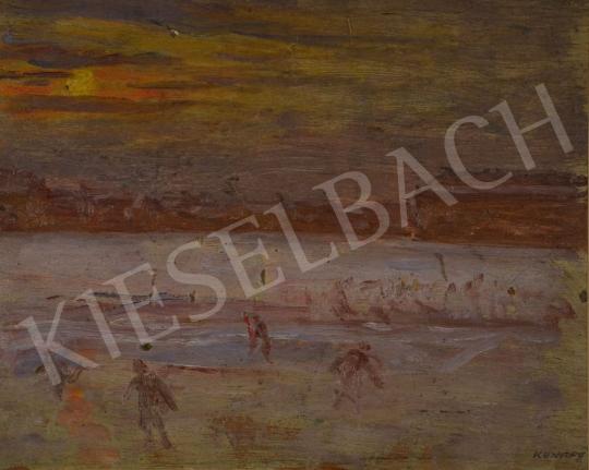 For sale  Kunffy, Lajos - Skaters in Winter Sunset, 1910's 's painting