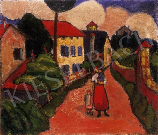  Ismeretlen magyar festő, 1910 körül - Utcarészlet | 9. Aukció aukció / 8 tétel