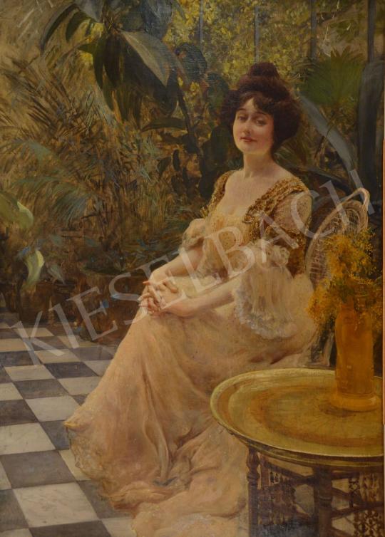 For sale  Kunffy, Lajos - His Wife in Paris (Mrs. Lajos Kunffy), 1902 's painting