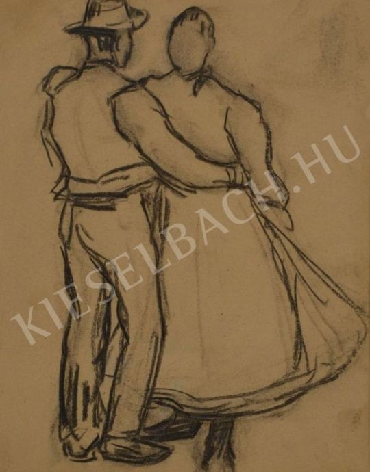 For sale  Kunffy, Lajos - Pair of Dancing Peasant 's painting