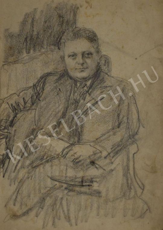 Eladó  Kunffy Lajos - Férfi portré festménye