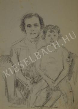  Kunffy, Lajos - Mrs Dr. Imre Kopits with Her Son (1940s)