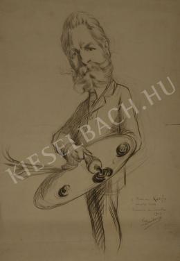 Baudoux, Émile - Caricature of Lajos Kunffy (1903)