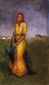  Iványi Grünwald, Béla - Bride in yellow dress | 9th Auction auction / 32 Lot