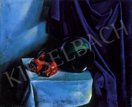  Patkó, Károly - Still life with blue drapery 