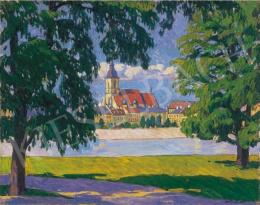 Kosztolányi Kann, Gyula - Town by the river bank 