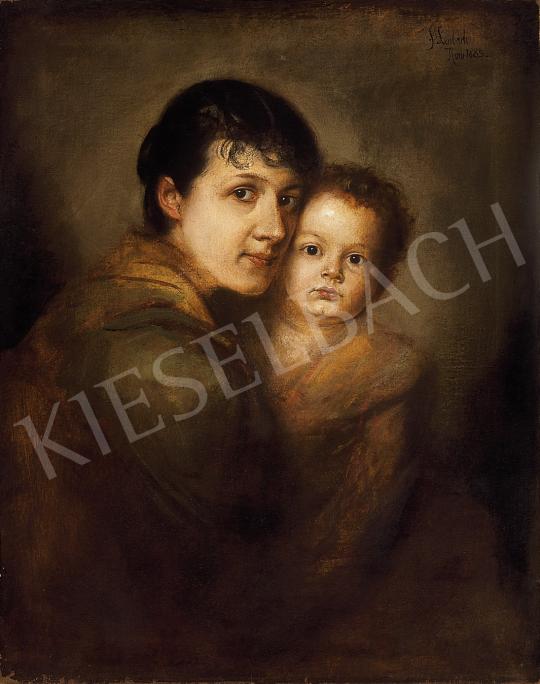  Lenbach, Franz Seraph von - Anya gyermekével | 9. Aukció aukció / 72 tétel