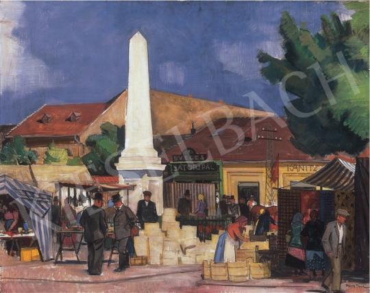  Pólya, Tibor - In the market-place of Szolnok | 9th Auction auction / 82 Lot