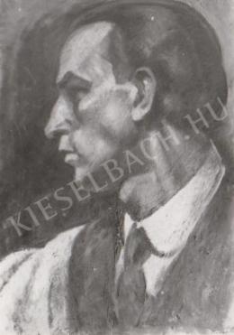  Gábor Jenő - Kék önarckép profil (1920)