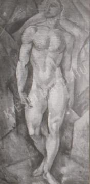  Gábor Jenő - Álló férfiakt festménye