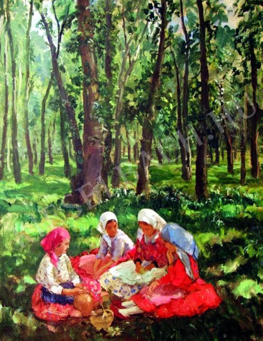  Czencz János - Erdőben festménye