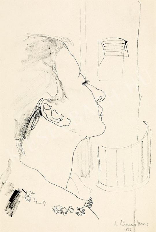  Ámos Imre - Manci kályhánál festménye