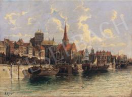 Signed A. Hübner - Dutch port 