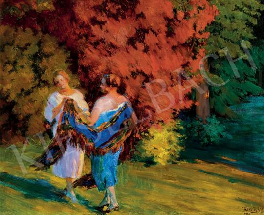 Telkessy Valéria - Hölgyek a kertben | 45. Aukció aukció / 96 tétel