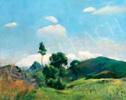  Benkhard, Ágost - Landscape with Blue Sky 