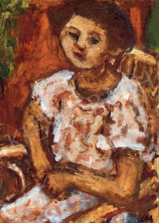  Czóbel, Béla - Girl in White Dress | 45th Auction auction / 125 Lot