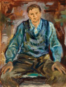  Bortnyik, Sándor - Sitting Boy on a Chair 