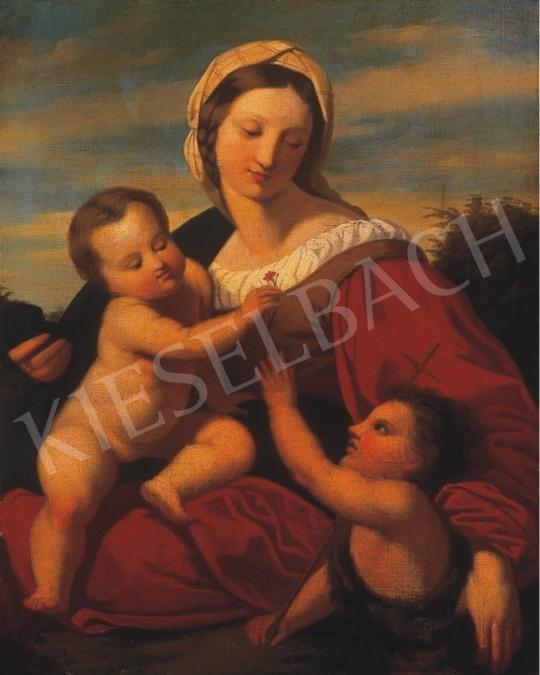 Ismeretlen festő, 1850 körül - Madonna gyermekekkel | 9. Aukció aukció / 166 tétel