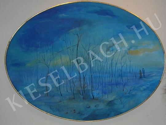 Mihályfi, Mária - Secret in Blue painting