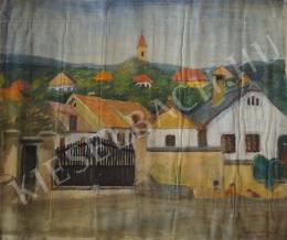 Szentiványi, Károly - Landscape with village (1959)