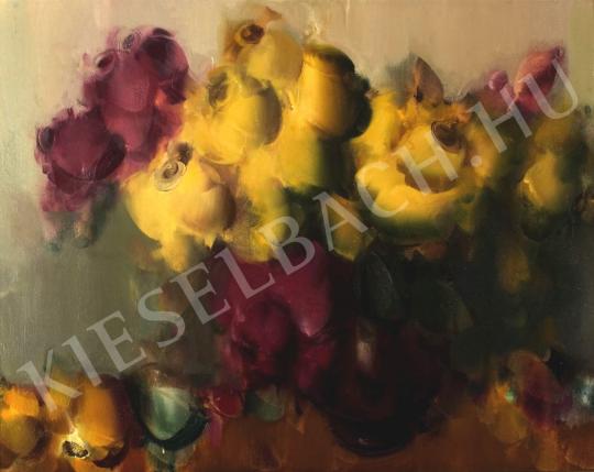 Bíró, Lajos - Yellow roses painting