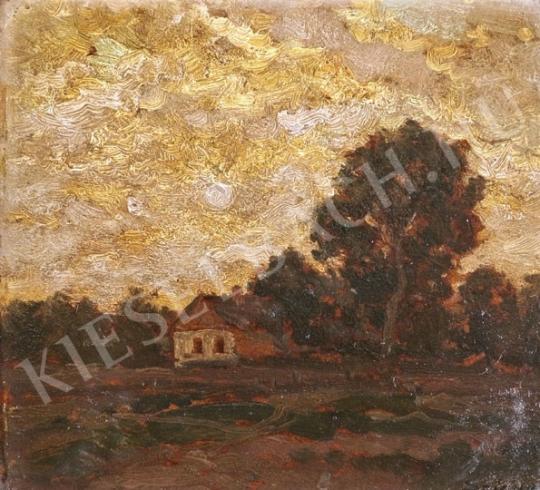 Szlányi Lajos - Gomolygó felhők festménye