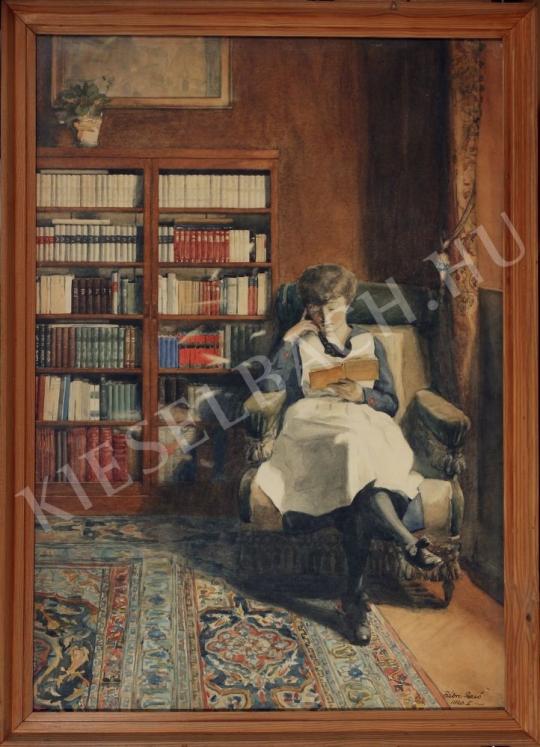 Fábri, Rezső (Ralph) - Elza is reading painting