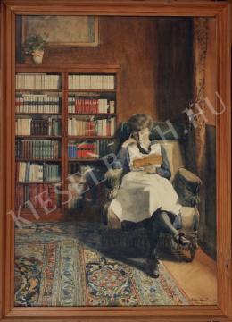 Fábri, Rezső (Ralph) - Elza is reading (1920)