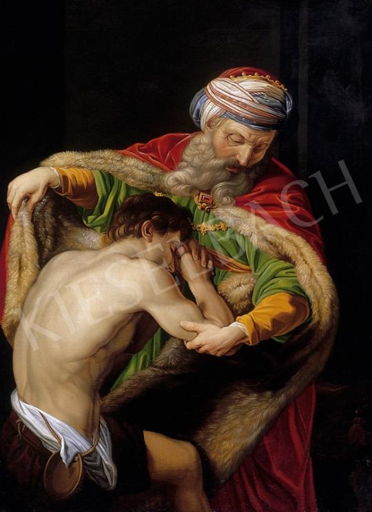 Ismeretlen festő, 19. század - Másolat Pompeo Batoni (1708-1797) után. A képe eredetije: Kunsthistorisches Museum, Bécs A tékozló f | 8. Aukció aukció / 86 tétel