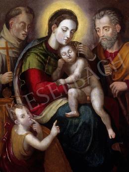 Ismeretlen olasz festő, 16. század - A Szent család 