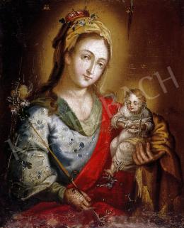 Ismeretlen festő, 18. század - Madonna a gyermekkel 