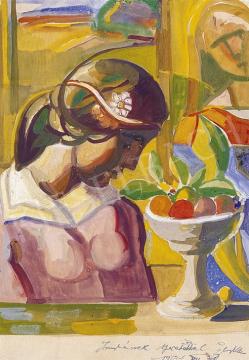 Kohán, György - Girl with a fruitbowl | 8th Auction auction / 126 Lot