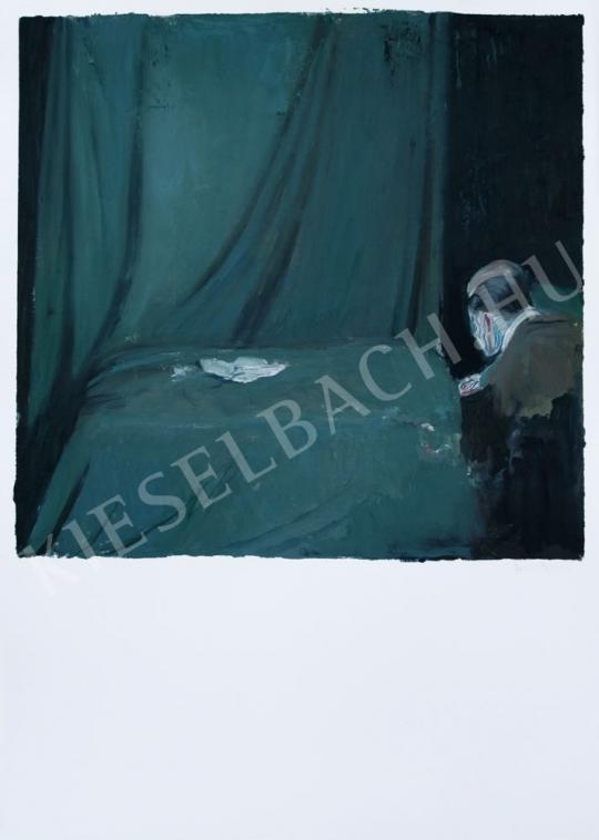 Tinei, Alexander - No Title, Green Curtain painting