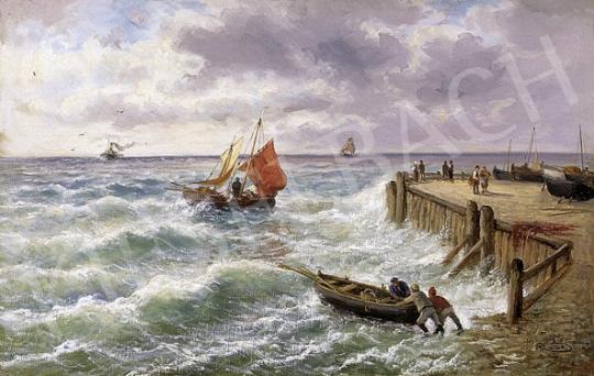 A. Rove jelzéssel, 19. század vége - Hullámzó tenger | 8. Aukció aukció / 131 tétel