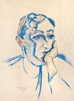  Scheiber, Hugó - Man Leaning His Elbow (c. 1925)