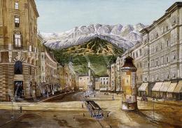 Unknown painter - Town in the Alps 