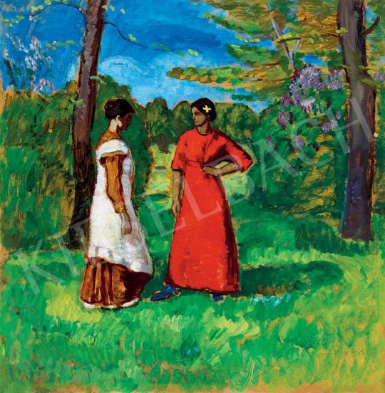  Iványi Grünwald, Béla - Girls in the Park | 46th Auction auction / 11 Lot