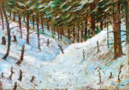 Nagy, István - Snowy Forest (Transylvania) (1912)