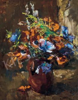 Morinyi, Ödön (Morino) - Still-Life with Flowers 