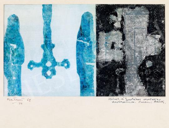  Bálint, Endre - Composition with Blue Figures | 46th Auction auction / 111 Lot