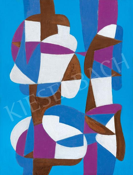 Martyn, Ferenc - Composition (Blue), 1940s | 46th Auction auction / 128 Lot