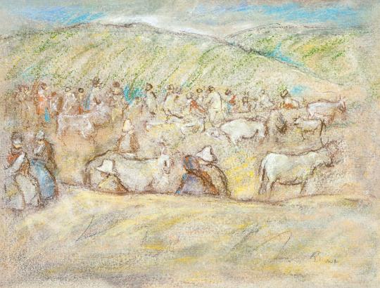 Rippl-Rónai, József - On the Field | 46th Auction auction / 171 Lot