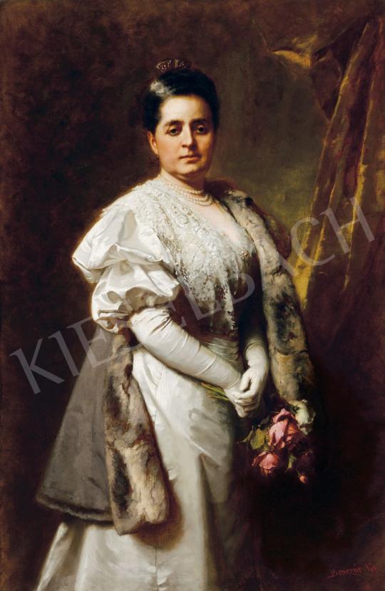  Benczúr, Gyula - Lady in Lace Dress with Roses | 46th Auction auction / 190 Lot