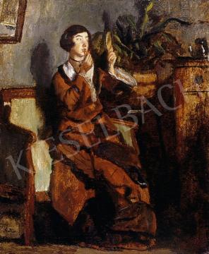 Szüle, Péter - Woman, titivating herself | 8th Auction auction / 153 Lot