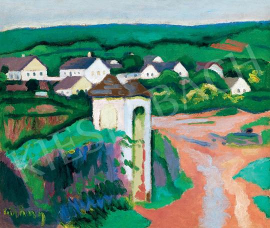  Czigány, Dezső - Village (Green Landscape) | 46th Auction auction / 201 Lot