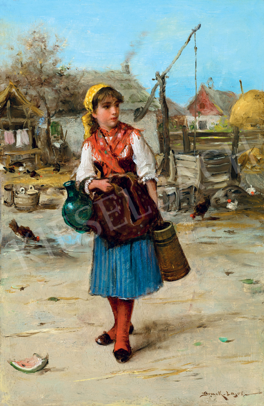 Bruck, Lajos - Girl with Red Kerchief | 47th Autumn Sale auction / 3 Lot