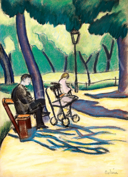 Pap, Géza - In the Park (Városliget) (1920s)