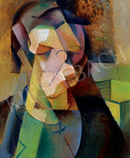  Szobotka, Imre - Cubistic Portrait (1914)